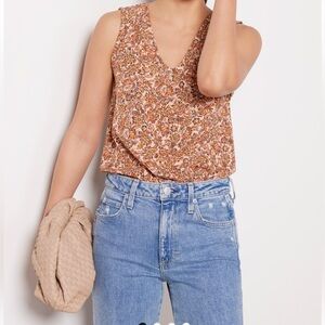 Evereve | Leighton V Neck Sleeveless Top Size Small